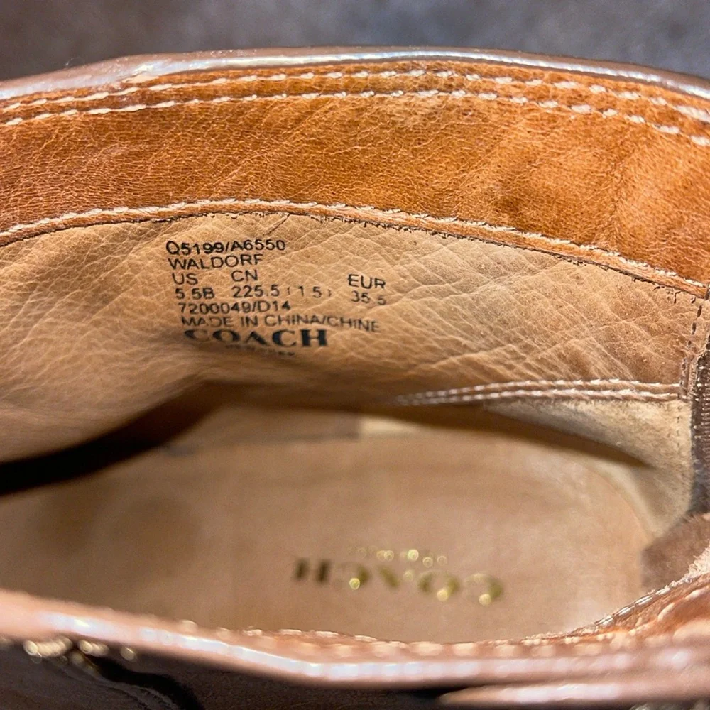 COACH Waldorf Bootie Cinnamon 5.5 M - Picture 11 of 11